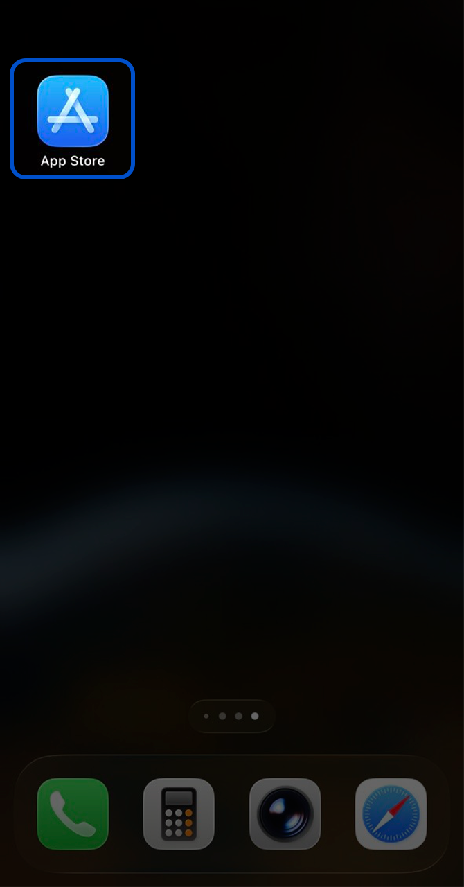 Open the App Store to find the Winnita app.