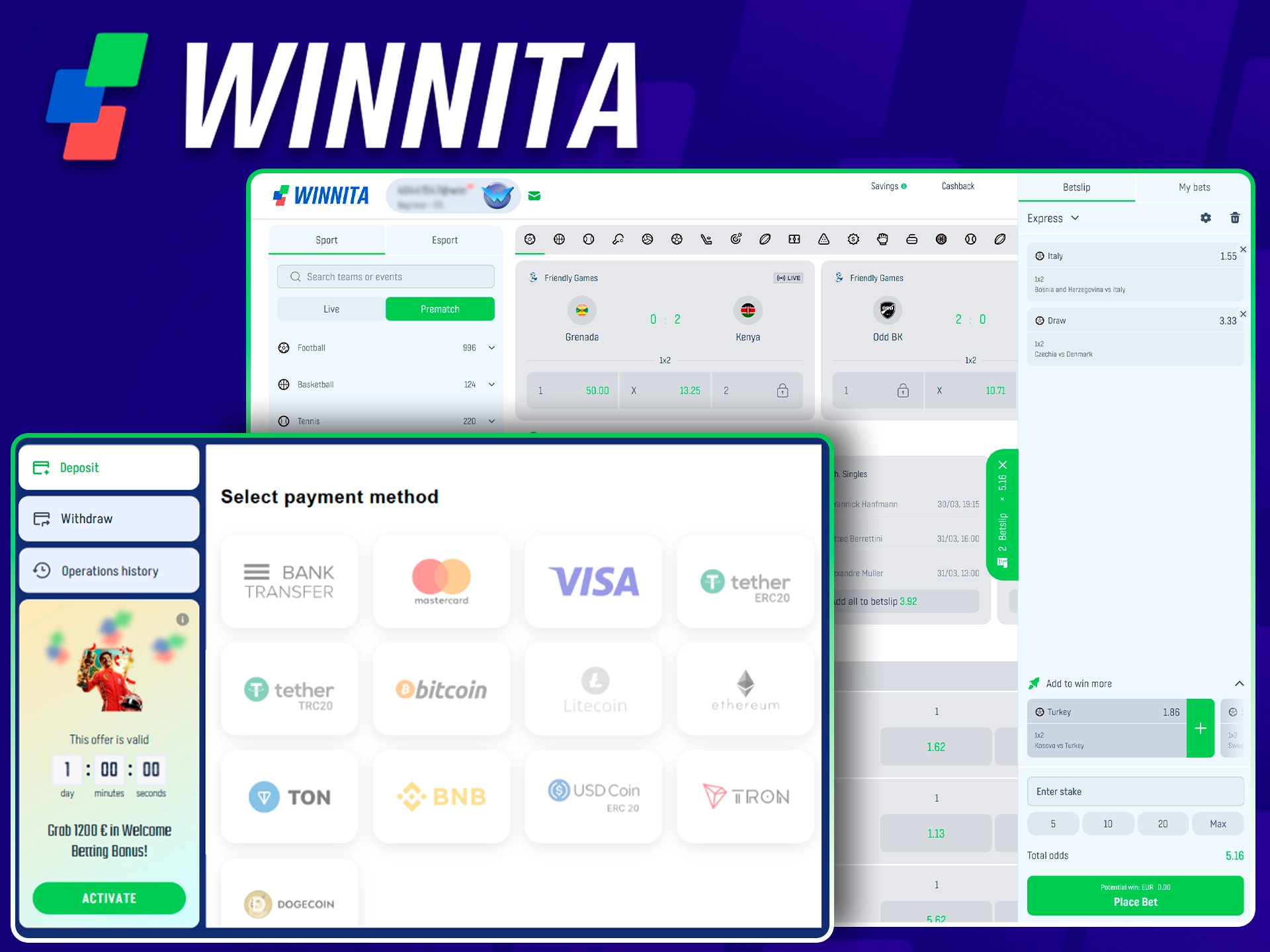 Guide for beginners to start betting on Winnita sports markets.
