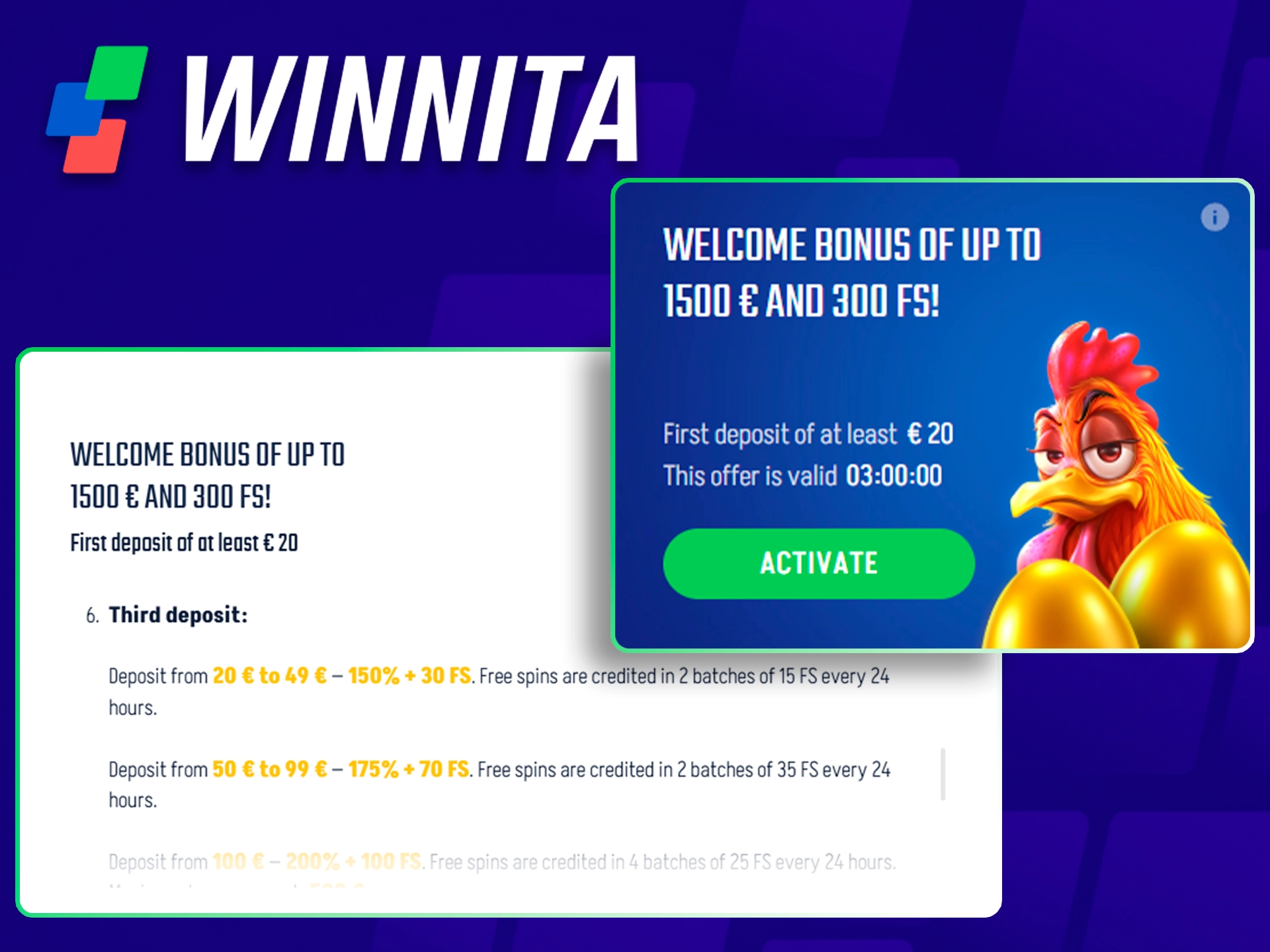 Best welcome bonuses for new casino players at Winnita Italy.