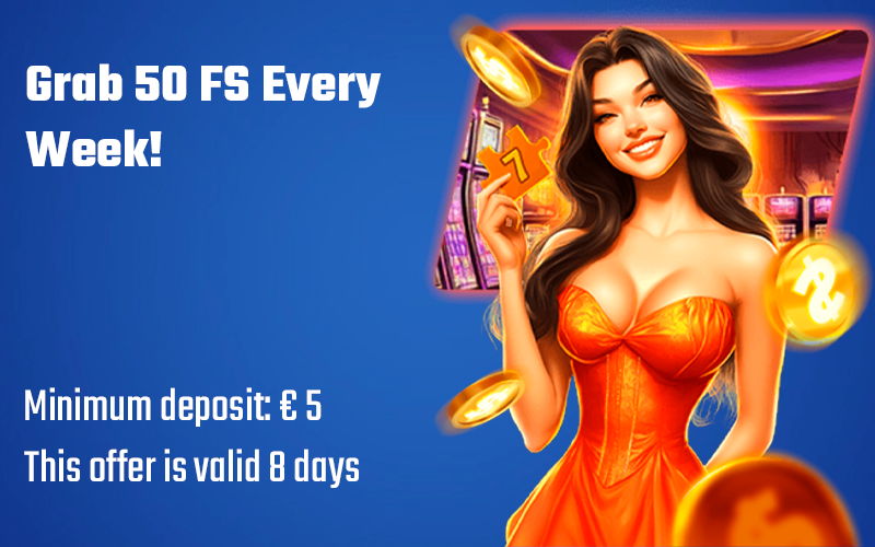 Get 50 free spins every week at Winnita.