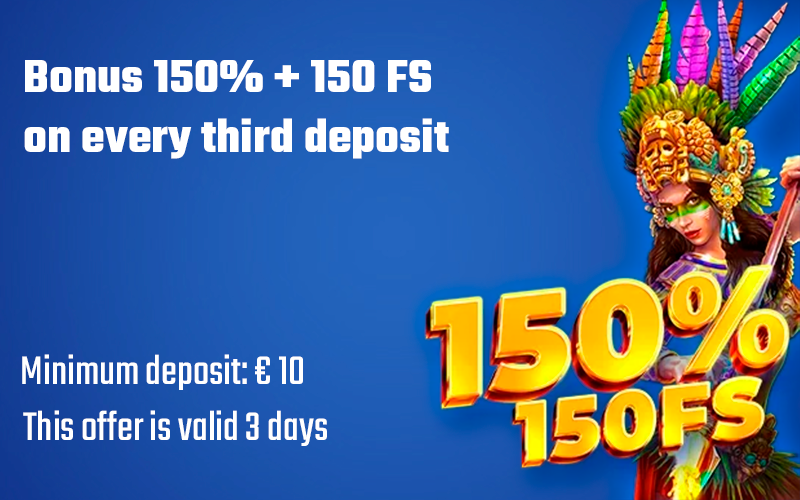 Activate your exclusive third deposit bonus at Winnita.